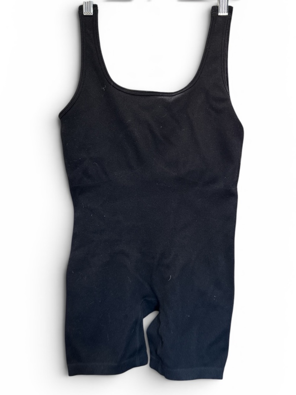 Zenana Outfitters Black Ribbed Tank One-Piece #677